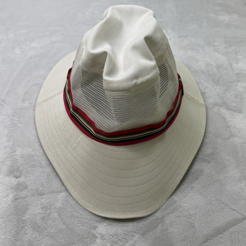 Vintage Andrew Thompson Co Safari Mesh Fedora USA Made Wide‎ Brim One Size